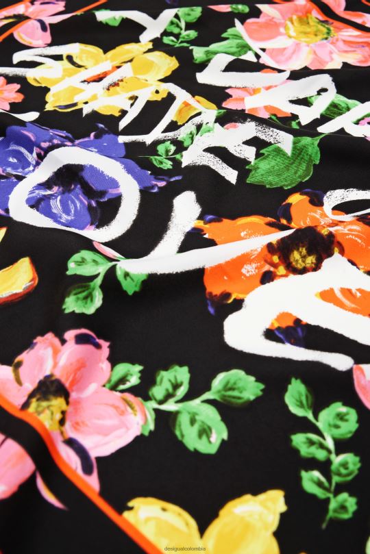 Desigual Colombia - accesorio 4802L1420 mujer Desigual bufanda cuadrada con flores