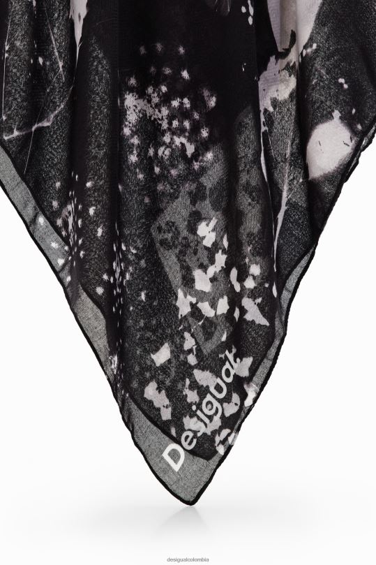 Desigual zapatos Colombia - accesorio 4802L1428 mujer Desigual fular fotográfico rectangular