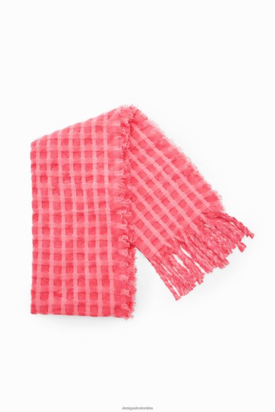 accesorio 4802L1433 mujer Desigual bufanda rectangular a cuadros - Desigual Colombia rebajas