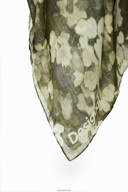 accesorio 4802L1438 mujer Desigual fular rectangular de camuflaje - Desigual Colombia Medellín
