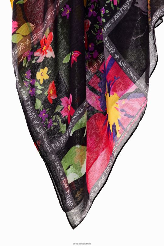 Desigual Colombia - accesorio 4802L1444 mujer Desigual fular rectangular con patchwork floral