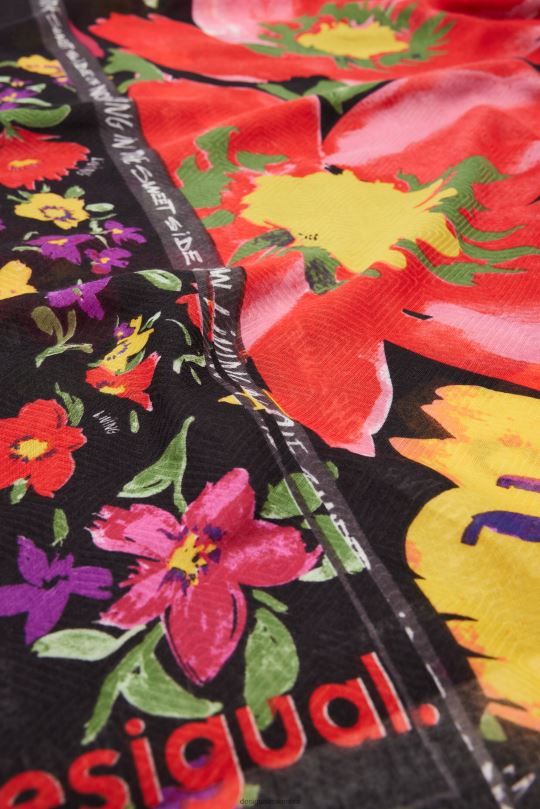 Desigual Colombia - accesorio 4802L1444 mujer Desigual fular rectangular con patchwork floral