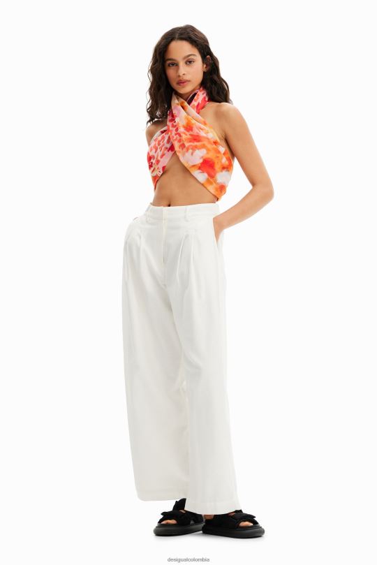 accesorio 4802L1462 mujer Desigual fular rectangular con patchwork - Desigual shop