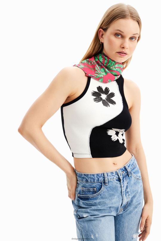accesorio 4802L417 mujer Desigual pañuelo cuadrado tropical - Desigual Colombia rebajas