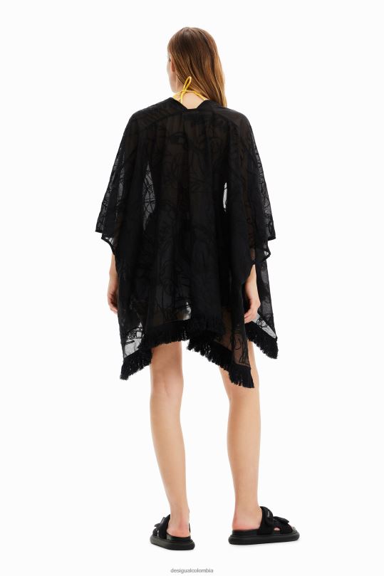 accesorio 4802L421 mujer Desigual caftán corto bordado - Desigual sale damen