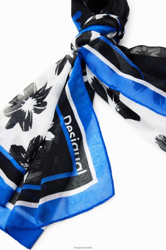 accesorio 4802L423 mujer Desigual fular artístico rectangular con flores - Desigual sales online