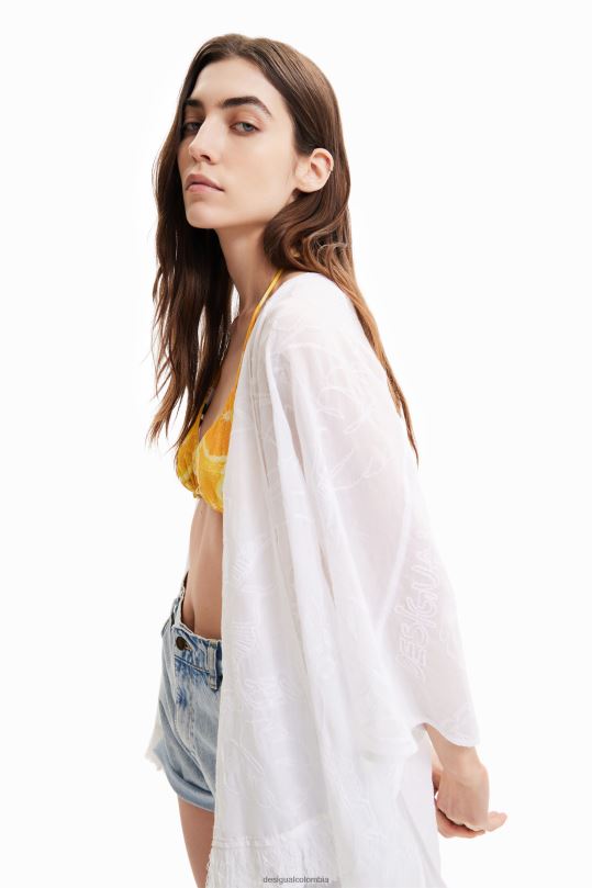 accesorio 4802L452 mujer Desigual caftán corto bordado - Desigual Colombia Medellín