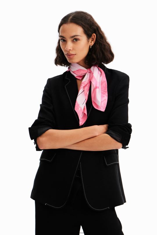 accesorio 4802L494 mujer Desigual bufanda cuadrada pantera rosa - Desigual shop