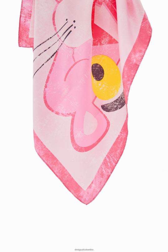 accesorio 4802L494 mujer Desigual bufanda cuadrada pantera rosa - Desigual shop