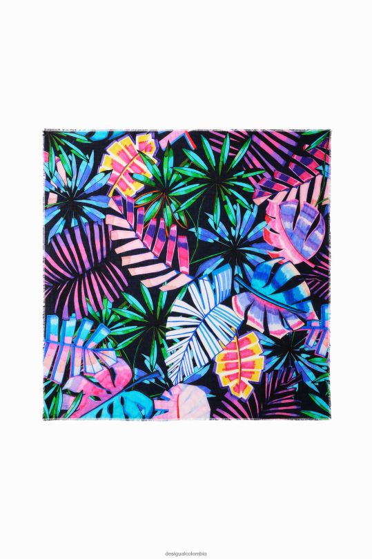 accesorio 4802L738 mujer Desigual pañuelo cuadrado tropical - Desigual sale damen