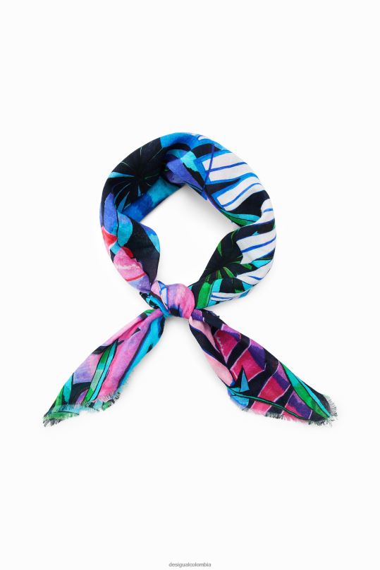 accesorio 4802L738 mujer Desigual pañuelo cuadrado tropical - Desigual sale damen