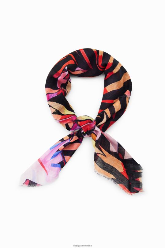 accesorio 4802L821 mujer Desigual pañuelo cuadrado tropical - Desigual shop