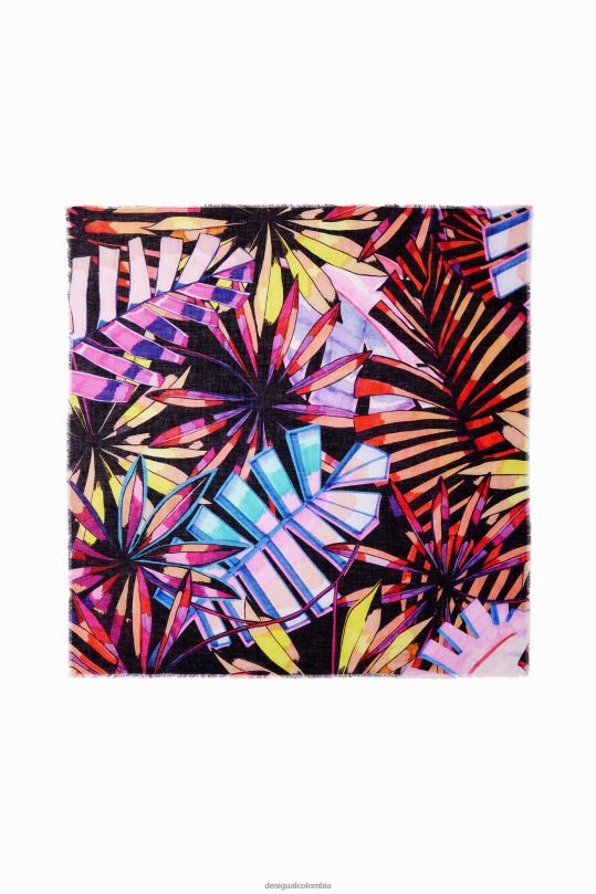 accesorio 4802L821 mujer Desigual pañuelo cuadrado tropical - Desigual shop