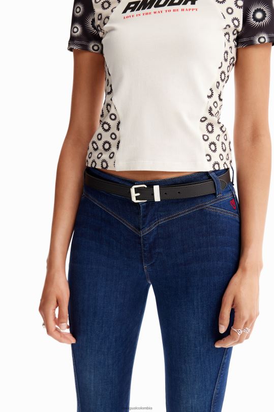 blusas Desigual bogota - accesorio 4802L1421 mujer Desigual cinturón con hebilla en contraste