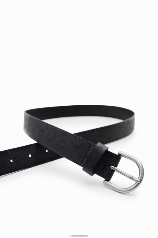 accesorio 4802L1426 mujer Desigual cinturón de cuero geométrico - Desigual sales online