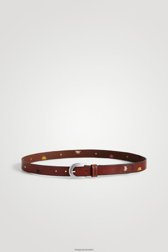 Desigual Colombia - accesorio 4802L1452 mujer Desigual cinturón de cuero bordado