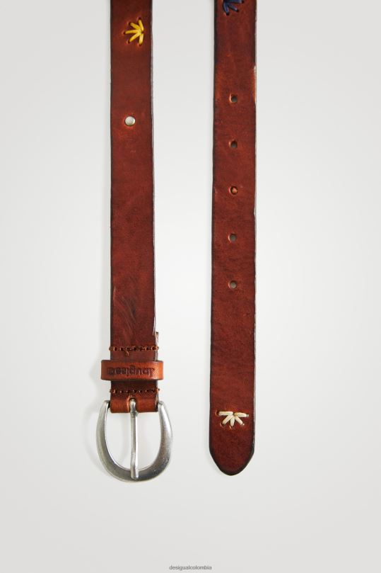 Desigual Colombia - accesorio 4802L1452 mujer Desigual cinturón de cuero bordado
