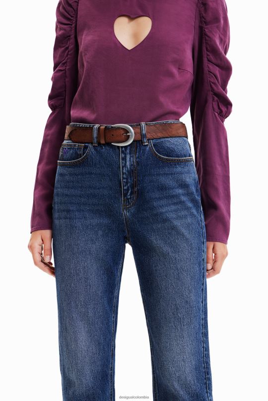 Desigual Colombia - accesorio 4802L535 mujer Desigual cinturón con hebilla irregular