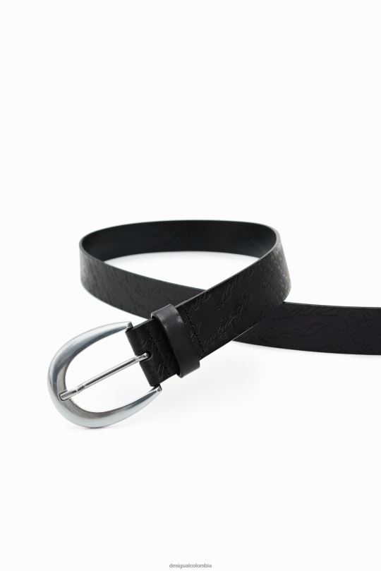 Desigual zapatos Colombia - accesorio 4802L806 mujer Desigual cinturón con hebilla irregular