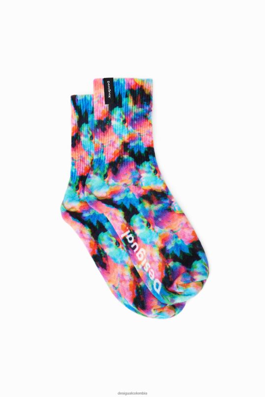 Desigual Colombia pagina oficial - accesorio 4802L724 mujer Desigual calcetines cortos florales