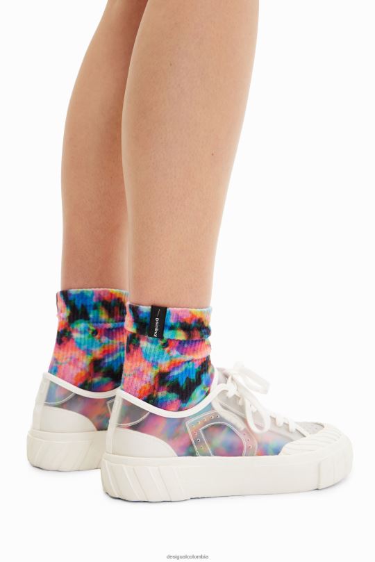 Desigual Colombia pagina oficial - accesorio 4802L724 mujer Desigual calcetines cortos florales