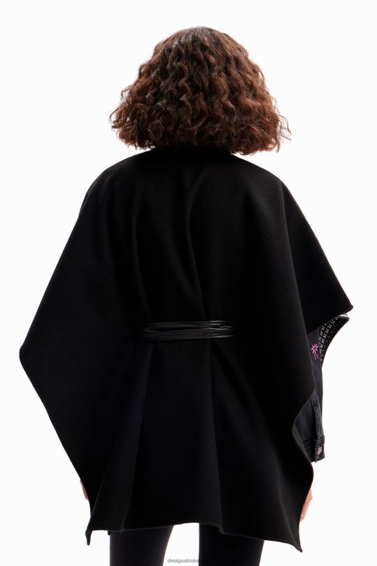 accesorio 4802L1423 mujer Desigual poncho bordado con cinturón - Desigual Colombia Medellín