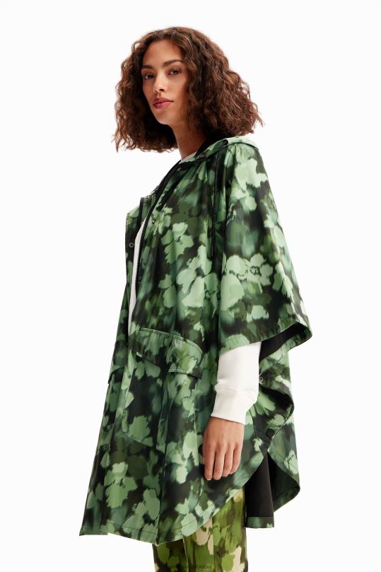 accesorio 4802L1424 mujer Desigual impermeable de camuflaje con capucha - Desigual shop