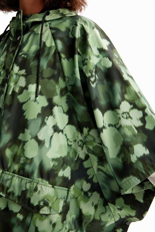 accesorio 4802L1424 mujer Desigual impermeable de camuflaje con capucha - Desigual shop