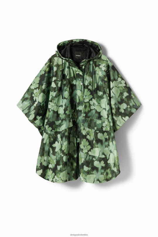 accesorio 4802L1424 mujer Desigual impermeable de camuflaje con capucha - Desigual shop