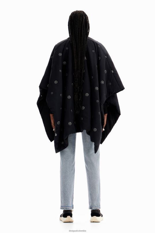 Desigual Colombia pagina oficial - accesorio 4802L1432 mujer Desigual poncho acolchado con cinturón