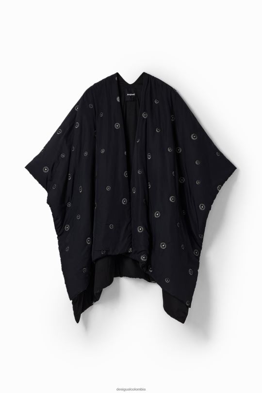 Desigual Colombia pagina oficial - accesorio 4802L1432 mujer Desigual poncho acolchado con cinturón