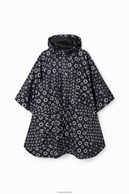 Desigual Colombia - accesorio 4802L1434 mujer Desigual chubasquero con capucha y estampado geométrico