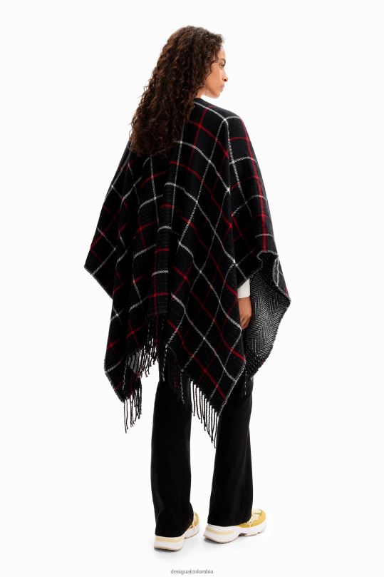 Desigual Colombia bolsos - accesorio 4802L1436 mujer Desigual poncho reversible a cuadros