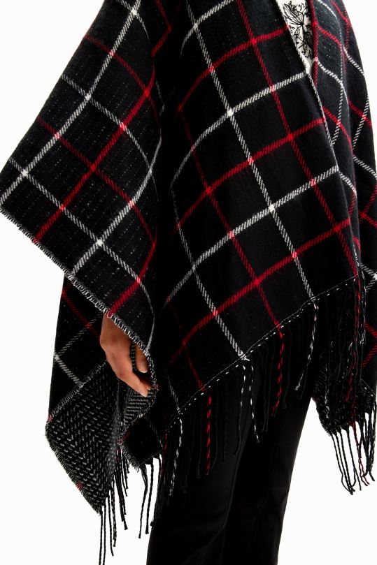 Desigual Colombia bolsos - accesorio 4802L1436 mujer Desigual poncho reversible a cuadros