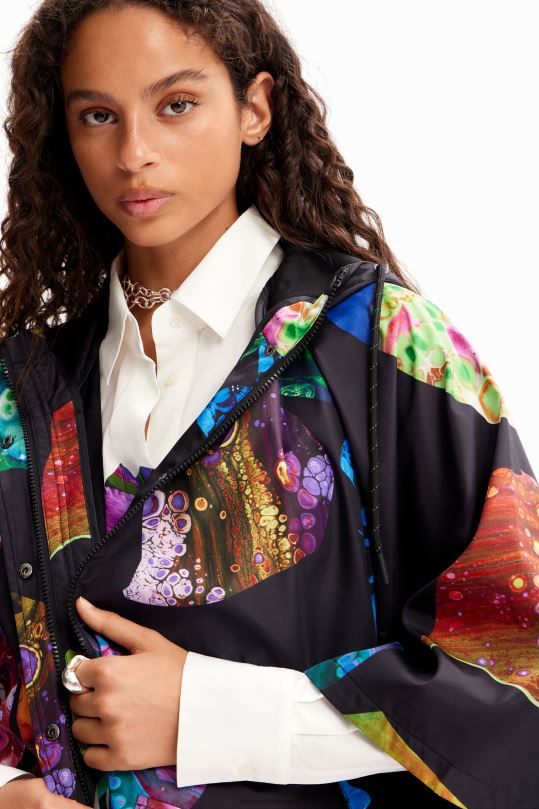 accesorio 4802L1445 mujer Desigual metro. chubasquero con capucha de christian lacroix - Desigual Colombia rebajas