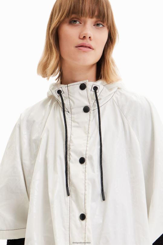 accesorio 4802L636 mujer Desigual poncho de lluvia plegable logomania - Desigual sale damen