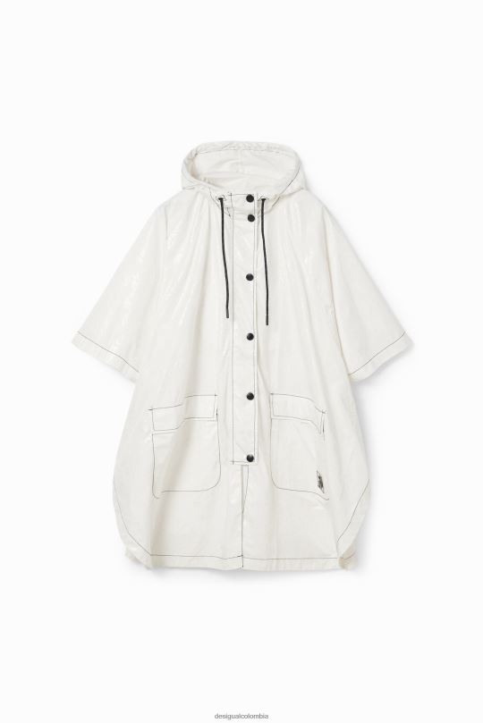 accesorio 4802L636 mujer Desigual poncho de lluvia plegable logomania - Desigual sale damen