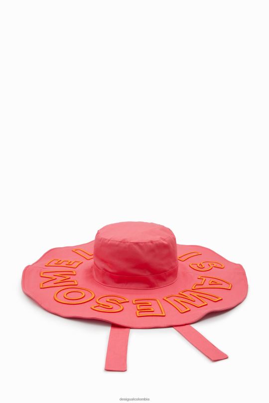 accesorio 4802L614 mujer Desigual la vida es impresionante sombrero de ala ancha - Desigual sales online