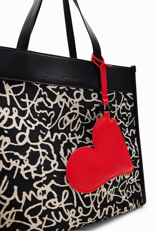 accesorio 4802L1226 mujer Desigual bolso de mano mediano de lona - Desigual sale damen