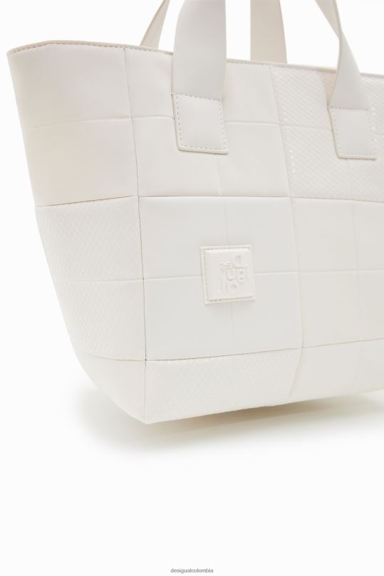 Desigual zapatos Colombia - accesorio 4802L406 mujer Desigual bolso tote mediano con patchwork