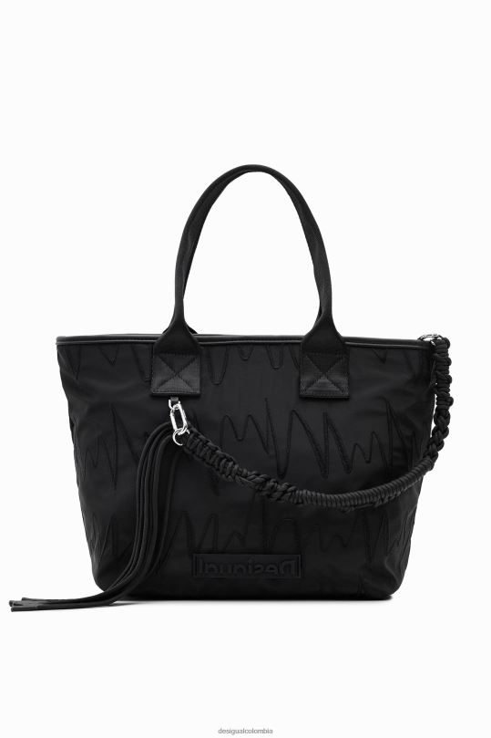 blusas Desigual bogota - accesorio 4802L598 mujer Desigual bolso tote grande bordado