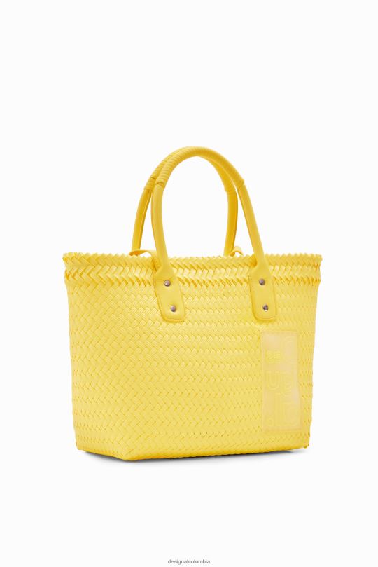 accesorio 4802L665 mujer Desigual bolso tote mediano tejido - Desigual sale damen