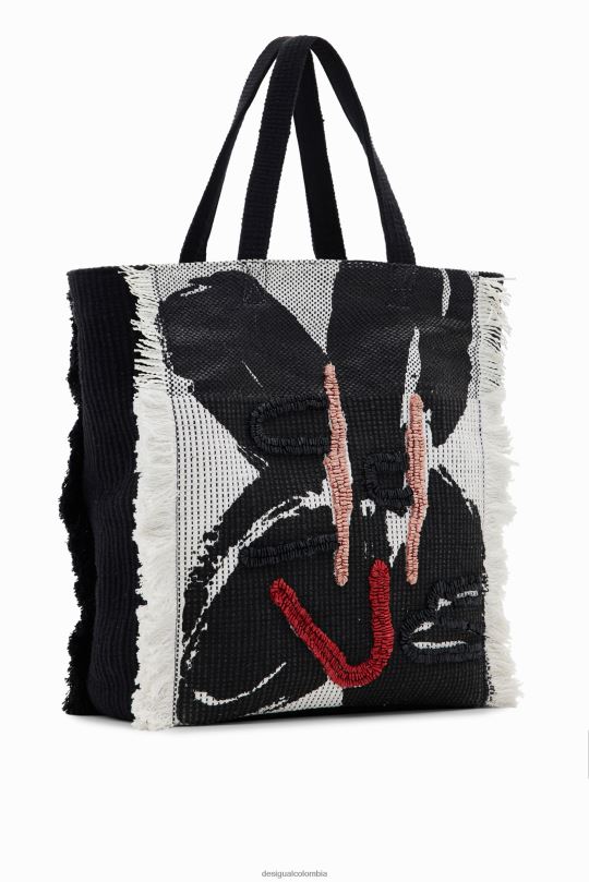 accesorio 4802L695 mujer Desigual bolso de mano grande con flores - Desigual sales online