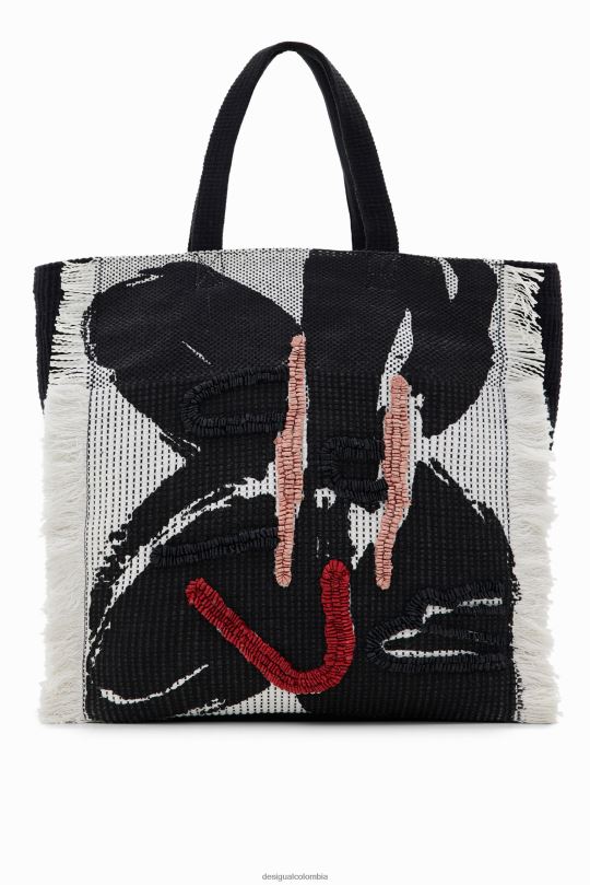 accesorio 4802L695 mujer Desigual bolso de mano grande con flores - Desigual sales online