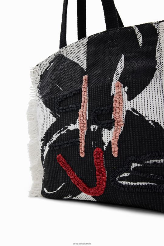 accesorio 4802L695 mujer Desigual bolso de mano grande con flores - Desigual sales online