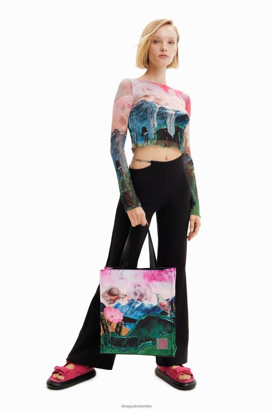Desigual Colombia bolsos - accesorio 4802L798 mujer Desigual bolso tote grande de fantasía