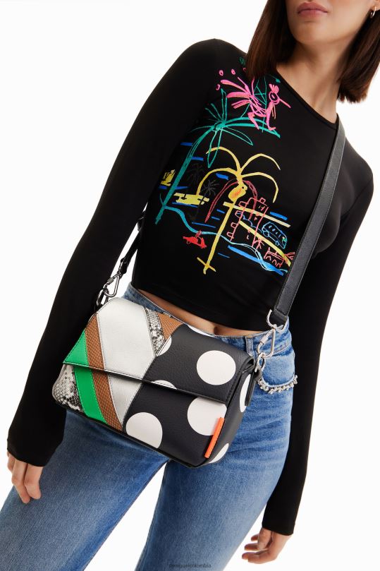 Desigual Colombia pagina oficial - accesorio 4802L1175 mujer Desigual bolso pequeño de retazos