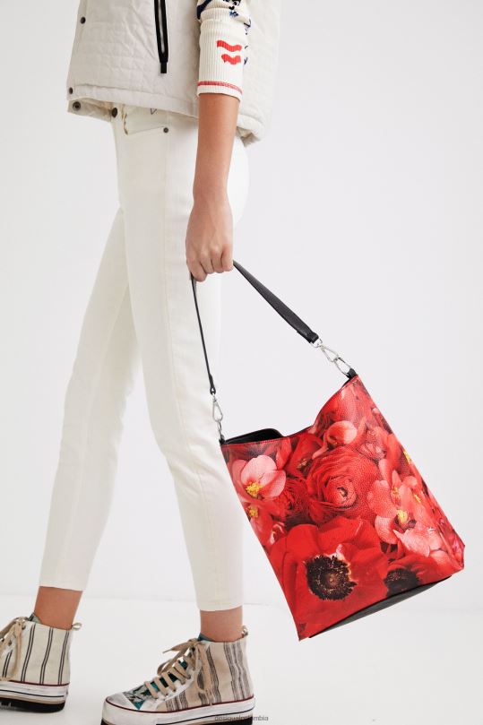 accesorio 4802L1204 mujer Desigual bolso saco amapolas - Desigual shop