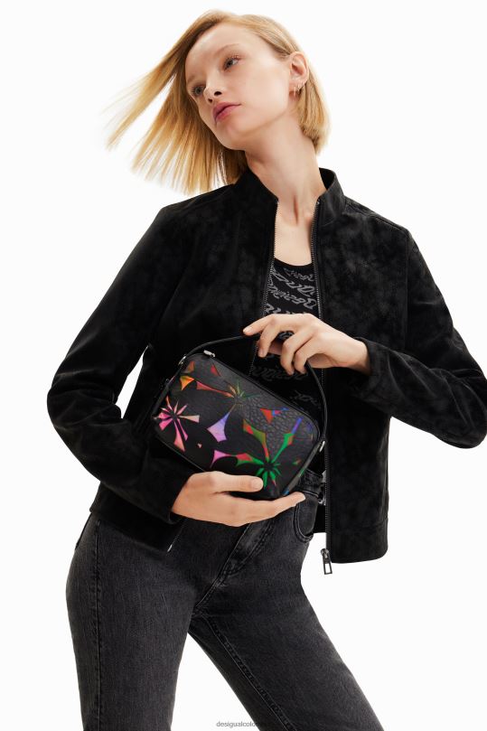Desigual Colombia pagina oficial - accesorio 4802L1210 mujer Desigual bolso mini con flores troqueladas