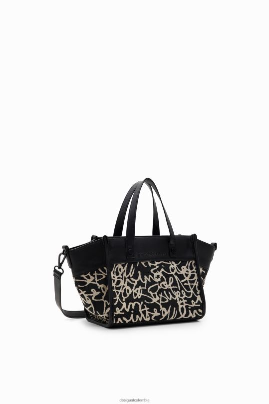 Desigual Colombia bolsos - accesorio 4802L1217 mujer Desigual bolsa de texto mediana de lona